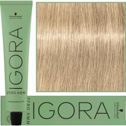Schwarzkopf Professional Igora Zero Amm - profesjonalna farba do włosów bez amoniaku, 60ml 10-14  |  Ultra Blond Cendre Beżowy