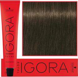 Schwarzkopf Professional Igora Royal - trwała farba do włosów o innowacyjnej formule, 60ml 6-16 | Ciemny Blond Cendre Czekoladowy