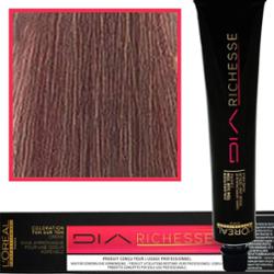 Loreal Dia Richesse - farba do włosów bez amoniaku, 50ml 6.12 Ciemy Blond Popielato-Opalizujący