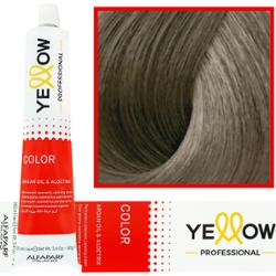 Alfaparf Yellow - trwała farba do włosów z aloesem i kiełkami pszenicy, 100ml 9,1 | Bardzo Jasny Popielaty Blond