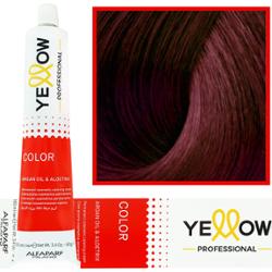Alfaparf Yellow - trwała farba do włosów z aloesem i kiełkami pszenicy, 100ml 6,66s | Ciemny Super Intensywny Czerwony Blond