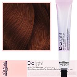 Loreal Dia Light - profesjonalna trwała farba do włosów, 50ml 6.46 Ciemny Blond Miedziano Czerwony