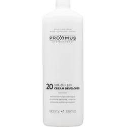 Proximus Cream Developer– oksydant do farbowania i rozjaśniania włosów, 1000 ml 6% | Volume 20