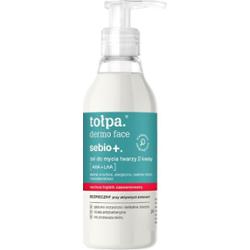 Tołpa Dermo Face Sebio+ żel do mycia twarzy 2 kwasy: AHA + LHA 195 ml