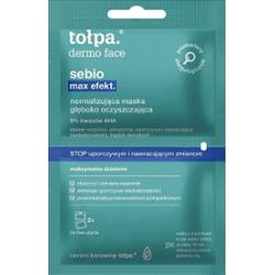 tołpa. sebio max efekt. normalizująca maska głęboko oczyszczająca, 2x6 ml