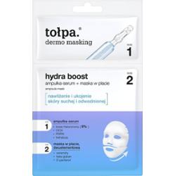 tołpa. dermo masking dwuetapowa maska w płachcie, hydra boost ampoule mask, 1 szt.