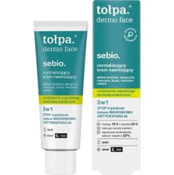 TOŁPA DERMO SEBIO Normalizujący krem nawilżający, do skóry alergicznej, stop niespodziewanym zmianom, dzień / noc, 40 ml