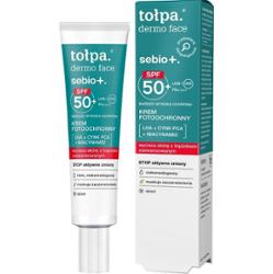 tołpa. sebio+. krem fotoochronny SPF 50, na dzień, 40 ml ​