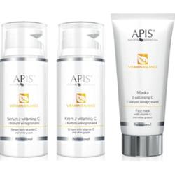 Zestaw kosmetyków z witaminą C Apis Vitamin Balance serum, krem i maska