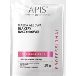 Maska algowa dla cery naczynkowej z dziką różą i witaminą C - Apis Couperose-Stop - SASZETKA - 20g