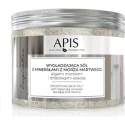 Wygładzająca sól do kąpieli Apis Inspiration z minerałami z Morza Martwego, algami morskimi i drobinkami kokosa 650g