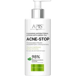 Oczyszczające mleczko antybakteryjne z zieloną herbatą Apis Acne-Stop Home Terapis 300 ml