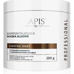 Biorewitalizująca maska algowa z kwasem kawowym i ziarenkami kawy Arabica - Apis Coffee Shot - 200 g