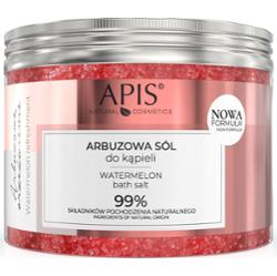 Nawilżająca sól do kąpieli z ekstraktem z arbuza i melona - Apis Arbuzowe Orzeźwienie - 650 g