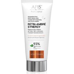 Regenerujący balsam do ciała i rąk z retinolem i kwasem bursztynowym na noc - Apis Retin-Ambre Synergy - 200 ml