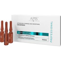 Intensywnie napinający i wygładzający koncentrat w ampułce z kompleksem TENS UP - Apis Express Lifting - 10 x 3 ml