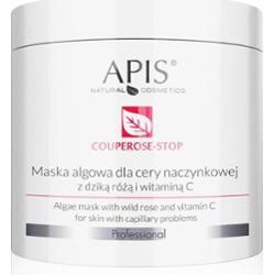 Maska algowa na naczynka z dziką różą i witaminą C - Apis Couperose-Stop - 200 g