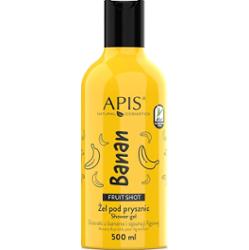 Bananowy żel pod prysznic - Apis Fruit Shot - 500 ml