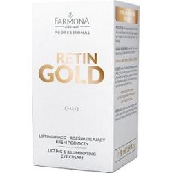Liftingująco - rozświetlający krem pod oczy Farmona Retin Gold 50ml