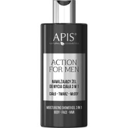 Nawilżający żel do mycia ciała 3w1 dla mężczyzn Apis Action For Men 300 ml