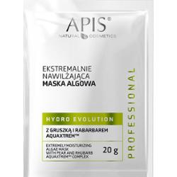 Maseczka algowa ekstremalnie nawilżająca z gruszką i rabarbarem AQUAXTREM™ - Apis Hydro Evolution - SASZETKA - 20 g