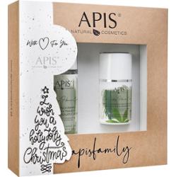 Zestaw Apis CANNABIS Home Care Łagodząca pianka do mycia twarzy i regenerujący krem konopny