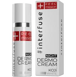 Krem na przebarwienia na noc - Peel Mission - INTERFUSE - Koji White Night Dermo Cream - 30 ml