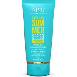 Krem do opalania twarzy z nektarem komórkowym SPF 50 - Apis Hello Summer - 50 ml