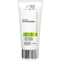 Maska oczyszczająca z czarnym błotem z Morza Martwego i zieloną herbatą Apis Acne-Stop 200 ml