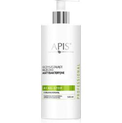 Oczyszczające mleczko antybakteryjne z zieloną herbatą - Apis Acne-Stop - 500 ml