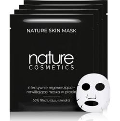 Zestaw 4 masek w płacie ze śluzem ślimaka - Nature Cosmetics - Nature Skin Mask - 4 szt.
