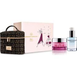 Zestaw przeciwzmarszczkowy do twarzy z kosmetyczką - Germaine de Capuccini - Krem Timexpert Rides Global Cream Wrinkles Rich i Serum Timexpert Hyaluronic 3D Force