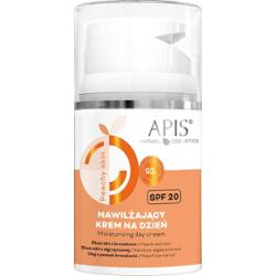 Nawilżający krem na dzień SPF 20 - Apis Peachy Skin - 50 ml