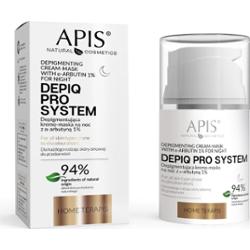 Depigmentująca kremo-maska na noc z alfa-arbutyną 1% - Apis Depiq Pro System - 50 ml