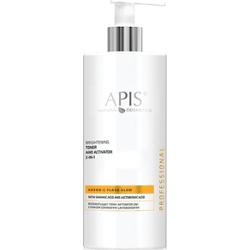 Roświetlający tonik i aktywator 2w1 z kwasem szikimowym i laktobionowym - Apis Adeno-C Flash Glow - 500 ml