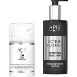 Zestaw kosmetyków dla mężczyzny Apis krem do ciała i krem do twarzy