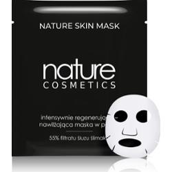 Intensywnie regenerująco-nawilżająca maska w płacie z naturalnym śluzem ślimaka - Nature Cosmetics - Nature Skin Mask - 1 szt.