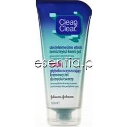 Clean & Clear Głębokie Oczyszczanie Głęboko oczyszczający kremowy żel do mycia twarzy 150 ml