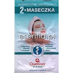 Queisser Visage Maseczka intensywnie nawilżająca z ogórkiem, aloesem i awokado 2 x 6 ml