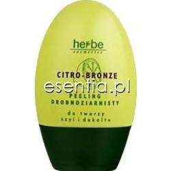Herbe Citro-Bronze Peeling drobnoziarnisty do twarzy szyi i dekoltu 75 ml
