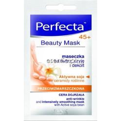 Perfecta Beauty Mask Maseczka przeciwzmarszczkowa na twarz, szyję i dekolt Age Control 45+ 10 ml