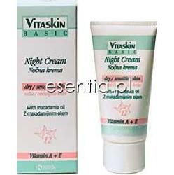 Krka Vitaskin Basic Krem na noc z olejkiem Macadamia nr 12 50 ml