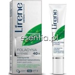Lirene Folacyna Intense 40+ Intensywny krem przeciwzmarszczkowy pod oczy SPF 8 15 ml