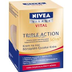 NIVEA Visage Vital Triple Action Soja + Krem na noc 50 ml