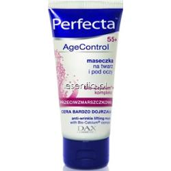 Perfecta Age Control 55+ Maseczka silnie przeciwzmarszczkowa na twarzy i pod oczy 60 ml