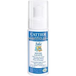 Cattier Bebe Pianka do zmywania ciała i włosów dla niemowląt i dzieci 150 ml