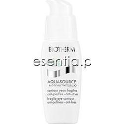 Biotherm  Aquasource Biosensitive Yeux Krem pod oczy do skóry wrażliwej 15 ml