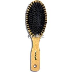Donegal szczotki Drewniana szczotka do włosów z poduszką z naturalnym włosiem [9410]