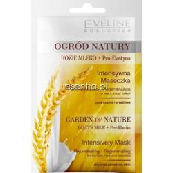 Eveline Ogród Natury Kozie Mleko + Pro-elastyna Intensywna maseczka odmładzająco - regenerująca na twarz, szyję i dekolt 2 x 6 ml