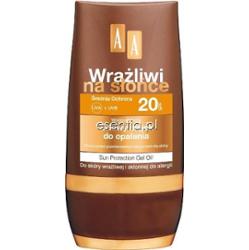 AA Cosmetics AA Wrażliwi na słońce Żelowy olejek do opalania SPF 20 150 ml